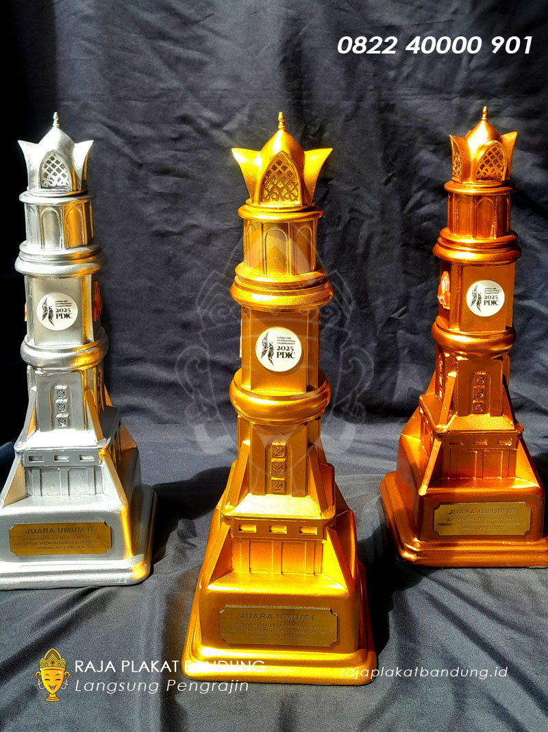 piala silat custom perisai diri bahan resin