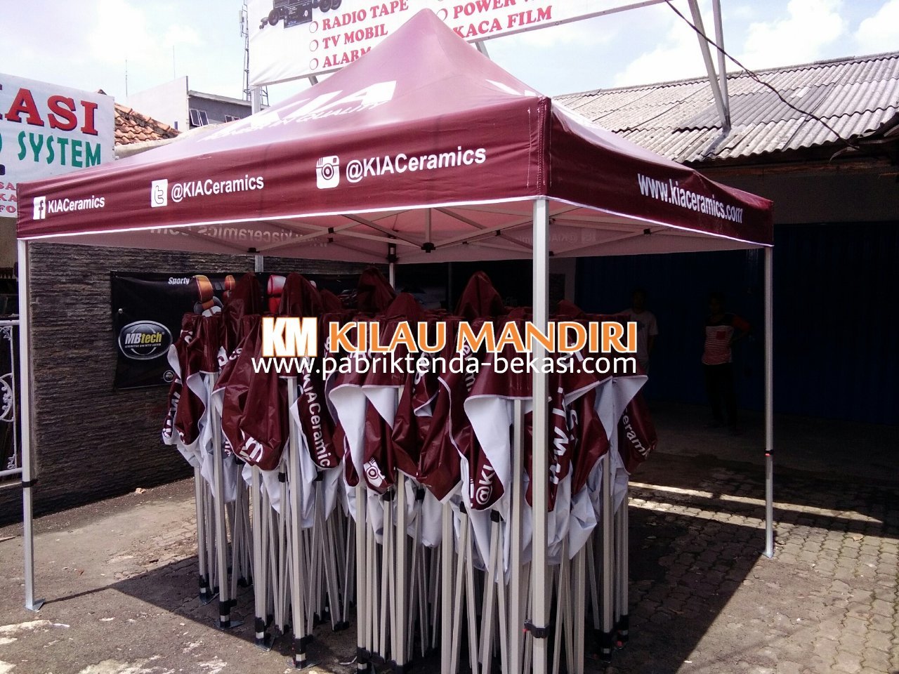 Tenda Lipat Premium Tenda Lipat Hexa  Tenda KIA Ceramics 