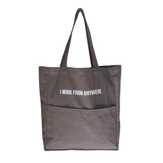Tote Bag - Work from Anywhere - Charcoal