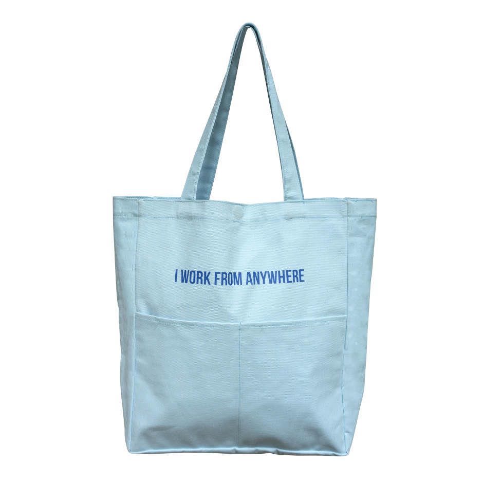 Tote Bag - Work from Anywhere - Sky Blue