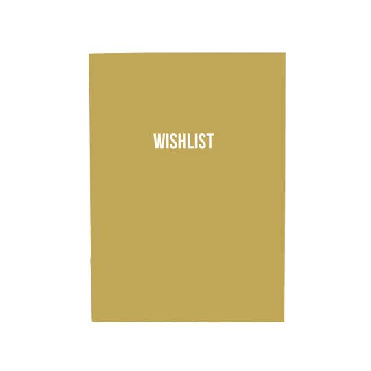 A5 Notebook - Wishlist - Gold