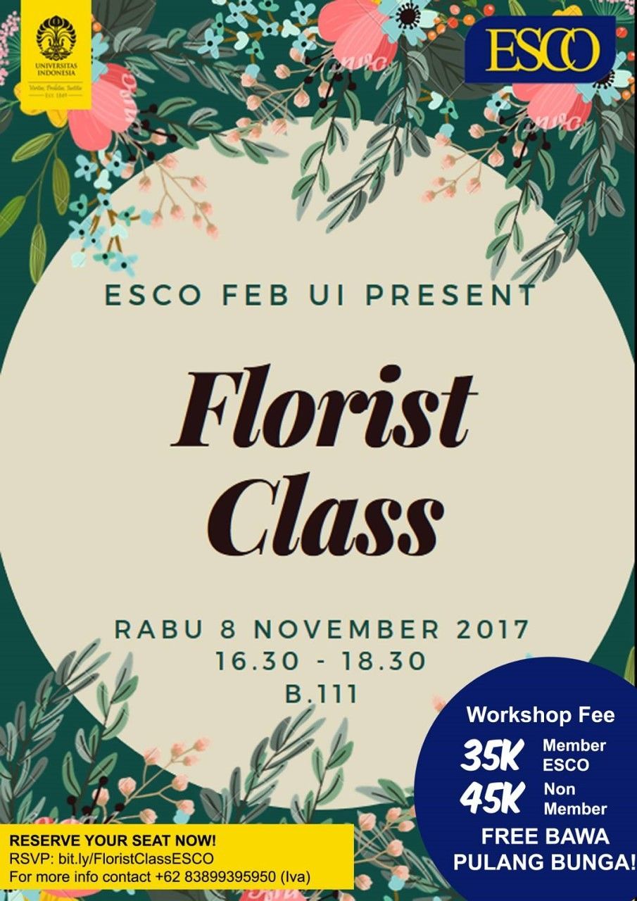 FLORIST CLASS by ESCO