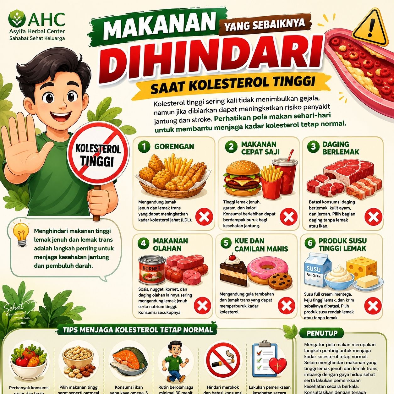 Makanan yang Sebaiknya Dihindari Saat Kolesterol Tinggi
