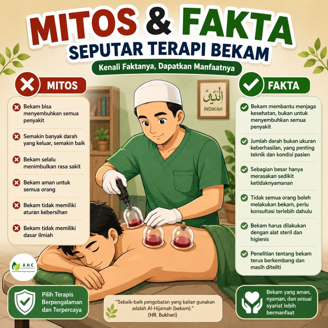 Mitos dan fakta seputar terapi Bekam 