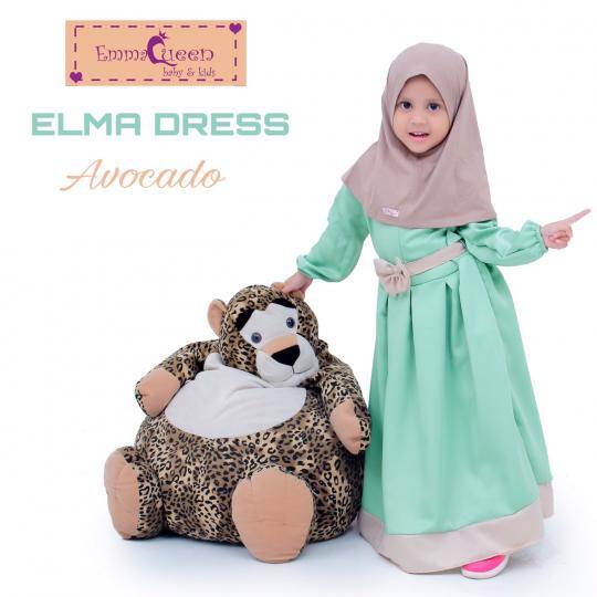 Elma Dress Queen  Princess Baju  Muslim  Anak