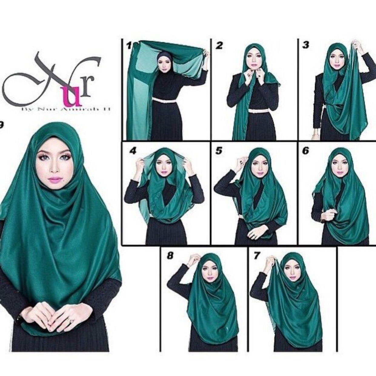 Tutorial Hijab Syari Panjang Kumpulan Hijab