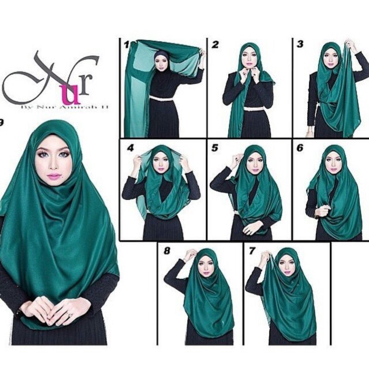 Tutorial Pashmina Syari Menutup Dada