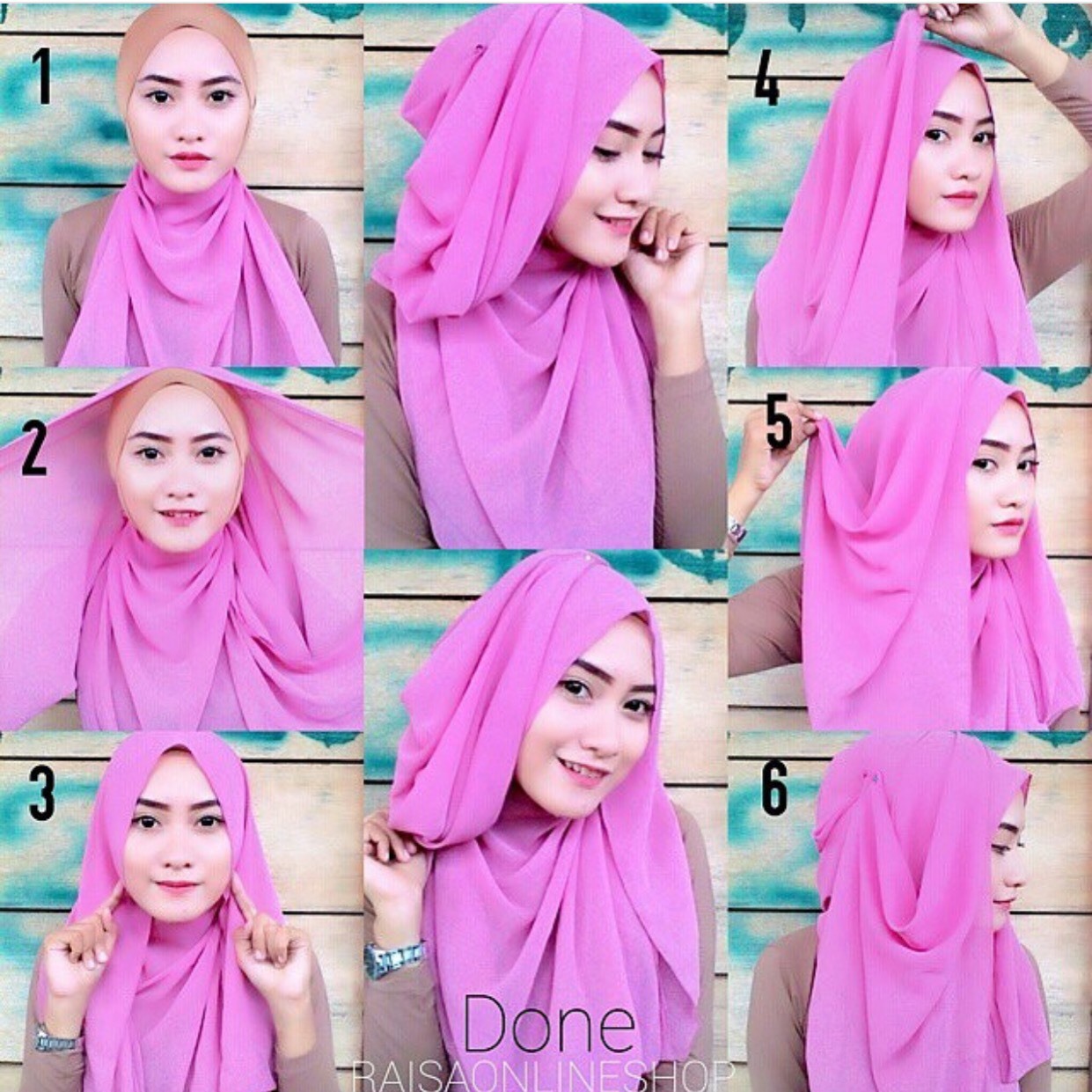 Gambar Tutorial Hijab Elegant Tutorial Hijab