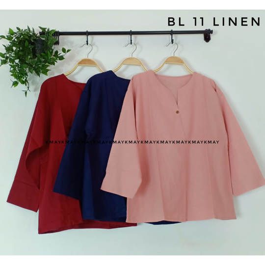 BLOUSE BL 11 LINEN ORIGINAL BY KMAY