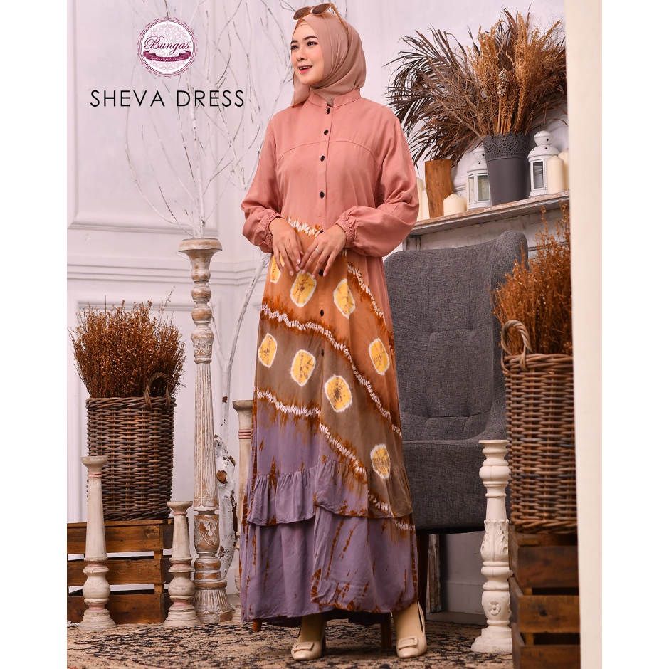 DRESS SHEVA ORIGINAL BUNGAS FASHION