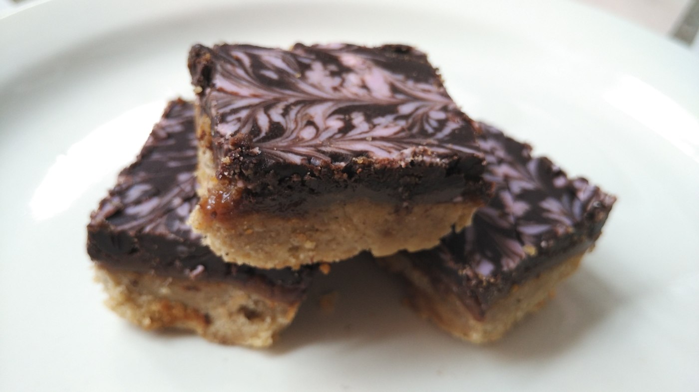 Resep Choco Caramel Talas Shortbread
