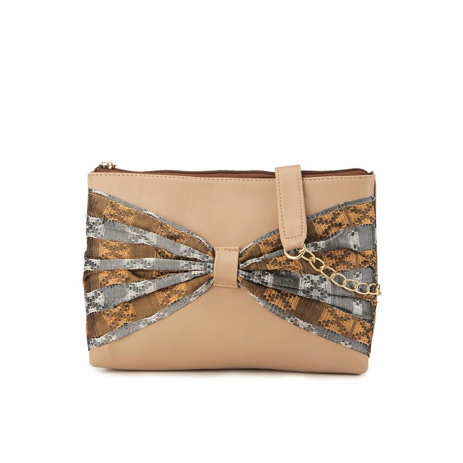 Tan Ribbon Bag