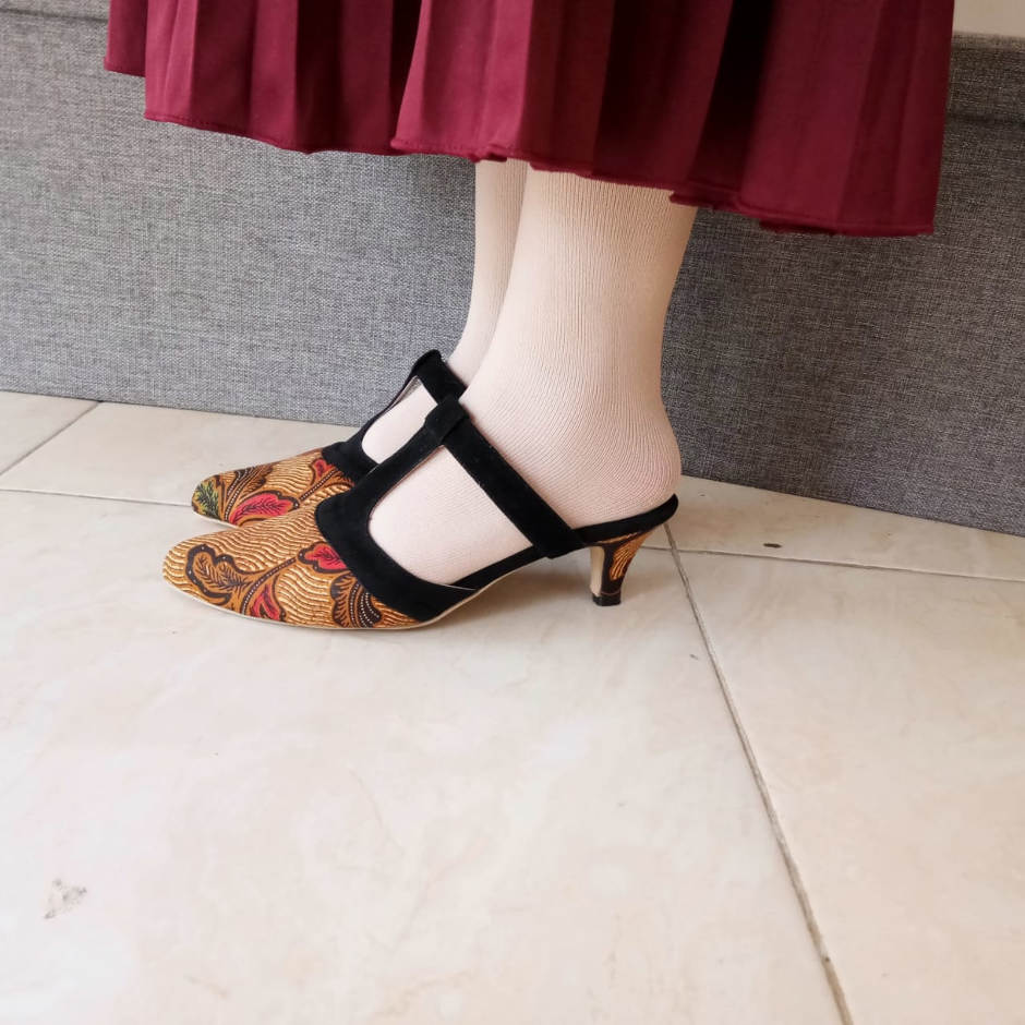 Kamila Batik Heels