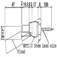 Horizontal Level Switch Riko RFS-12-2 SUS304
