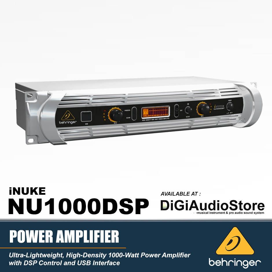 Behringer iNUKE NU1000DSP 1000 Watt  Power  Amplifier  with 