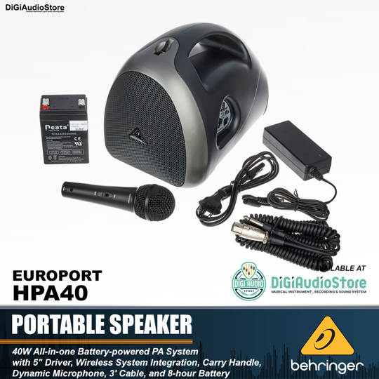 Behringer EUROPORT HPA40 Portable Speaker