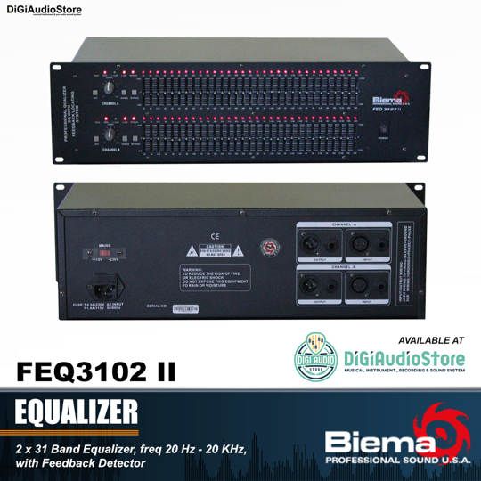 BIEMA FEQ3102 II 31 Band Graphic Equalizer