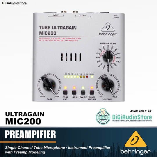 BEHRINGER MIC200 Microphone & Instrument Preamplifier