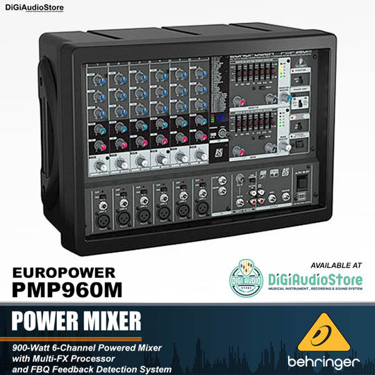 Behringer PMP960M Power Mixer 900 Watt 6 Channel