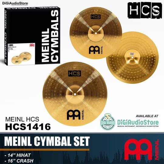 MEINL Cymbal Set 14 HiHat & 16 Crash HCS1416