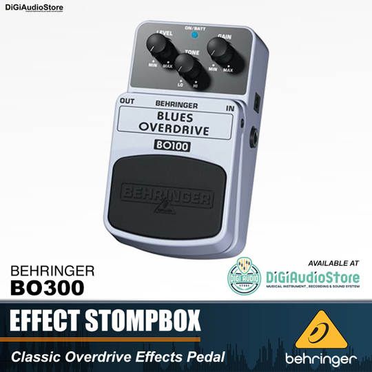Behringer BO300 Blues Overdrive Efek Pedal Stompbox