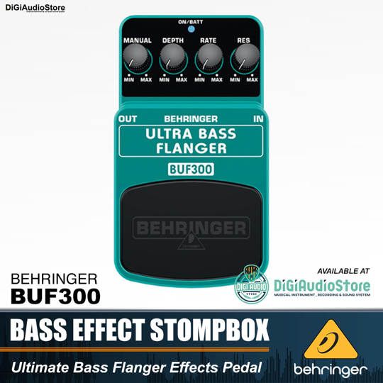 Behringer BUF300 Ultra Bass Flanger Efek Pedal Stompbox