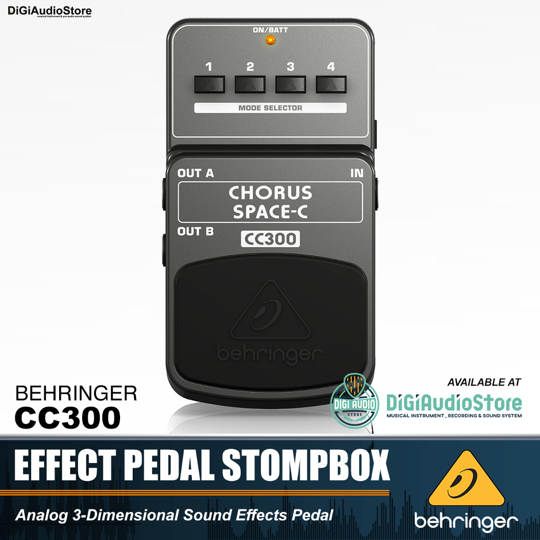 Behringer CC300 Chorus Analog 3 Dimensional Sound Effects Pedal Stompbox
