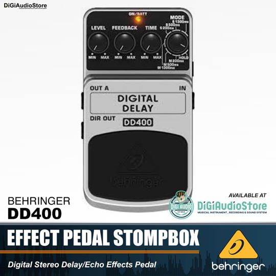 Behringer DD400 Digital Delay / Echo effects Stompbox