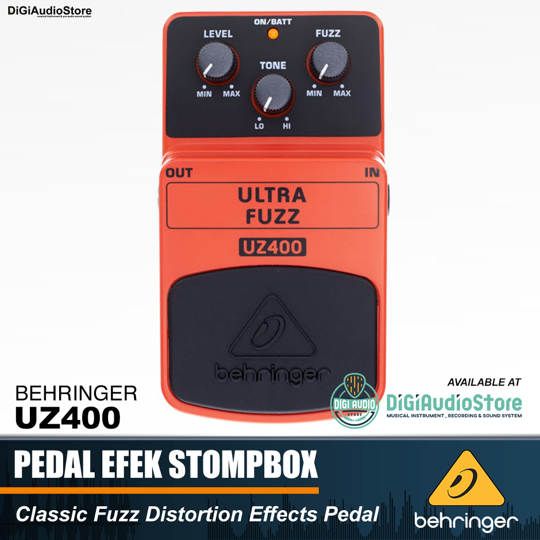 Behringer UZ400 Ultra Fuzz Distortion Pedal Efek Stompbox,