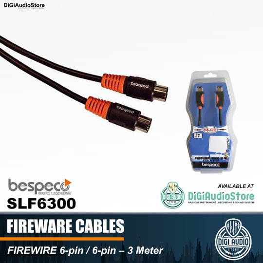 Kabel Firewire Bespeco SLF6300 6 pin / 6 pin – 3 meter