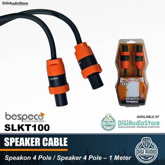 Kabel Speaker Speakon Bespeco SLKT100 Speakon 4 Pole – 1 meter