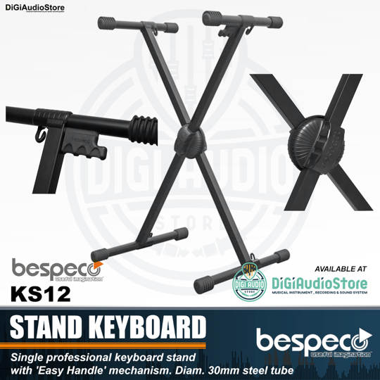 Bespeco KS12 Stand Keyboard 30 mm Tube Steel Made in Italy