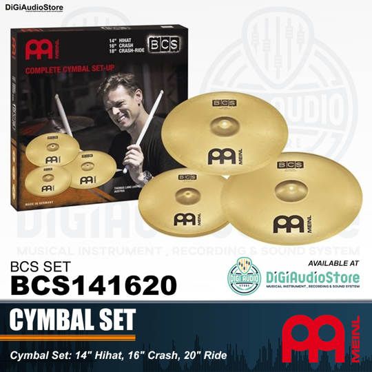 Meinl BCS141620 Cymbal Drum Set 14