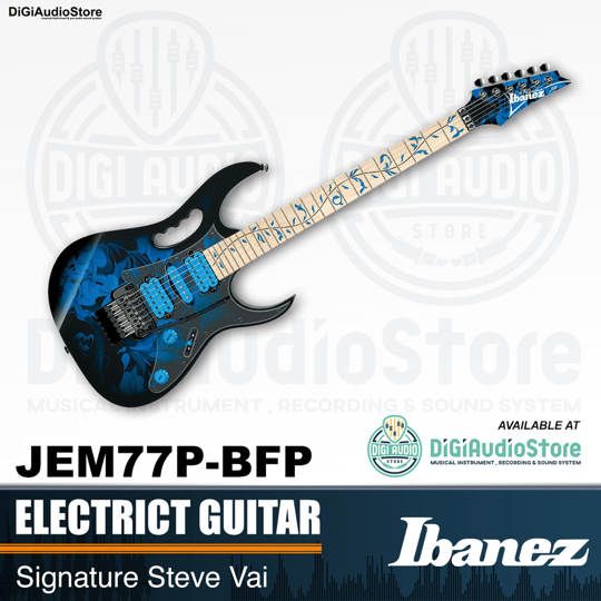 Ibanez JEM77P-BFP Signature Steve Vai Guitar Electrict ( Blue Flora Pattern )