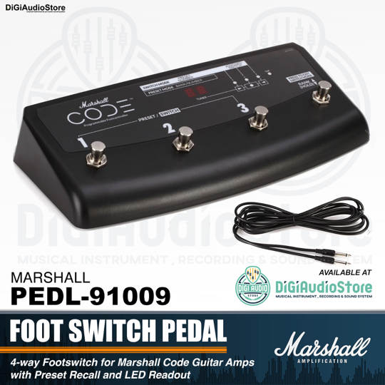 Marshall PEDL-91009 4-way Footswitch for Code Amplifiers