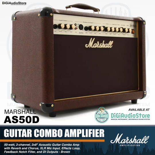 Marshall AS50D 50 Watt 2 x 8 inch Acoustic Guitar Combo Amplifier