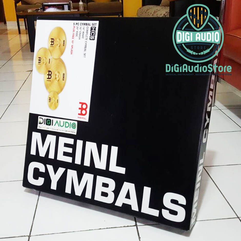 Cymbal Set MEINL HCS141620+10S - Paket Cymbal Drum 14 hihat 16 crash 20 ride FREE 10 splash