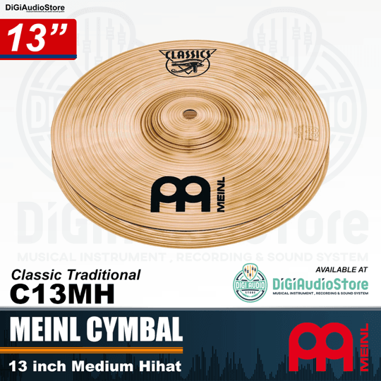 Meinl Cymbal Classics 13 inch Medium Hihat C13MH