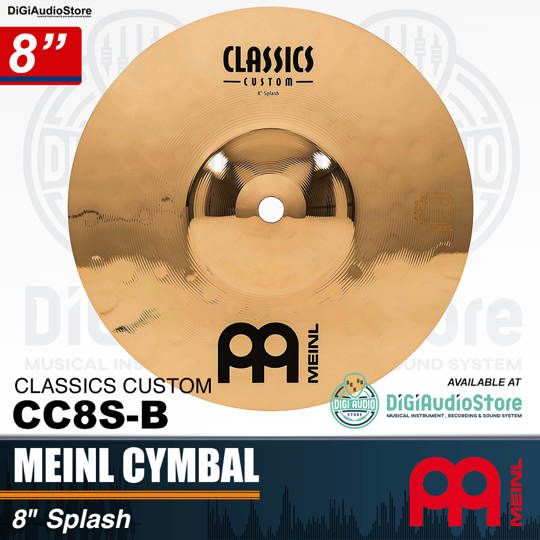 Meinl Cymbal CC8S-B 8 inch Splash Classics Custom 