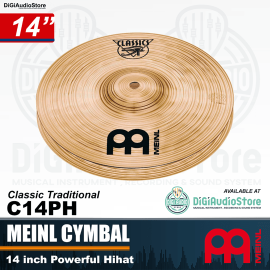 Meinl Cymbal Classics 14 inch Powerful Hihat C14PH