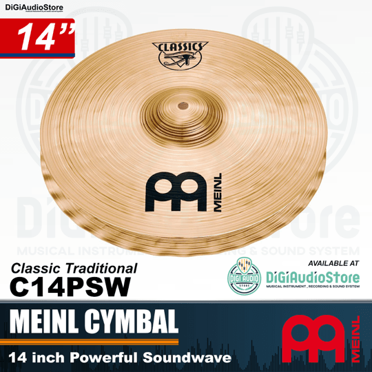 Meinl Cymbal Classics 14 inch Powerful Soundwave Hihat C14PSW