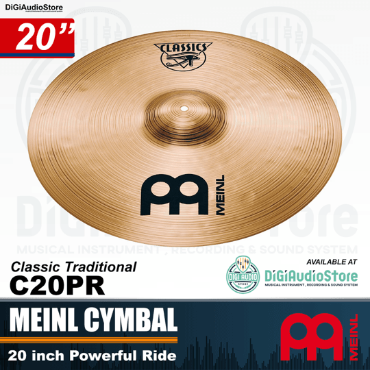Meinl Cymbal Classics 20 inch Powerful Ride C20PR