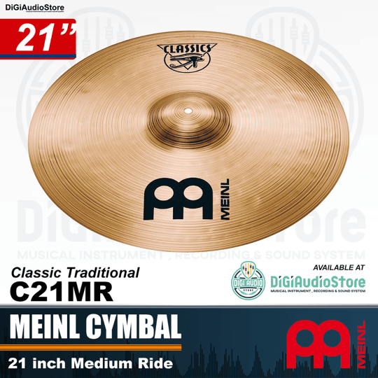 Meinl Cymbal Classics 21 inch Medium Ride C21MR