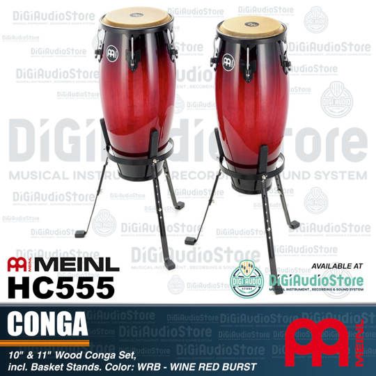 Meinl CONGA HC555 HEADLINER® SERIES CONGA SET - WINE RED BURST