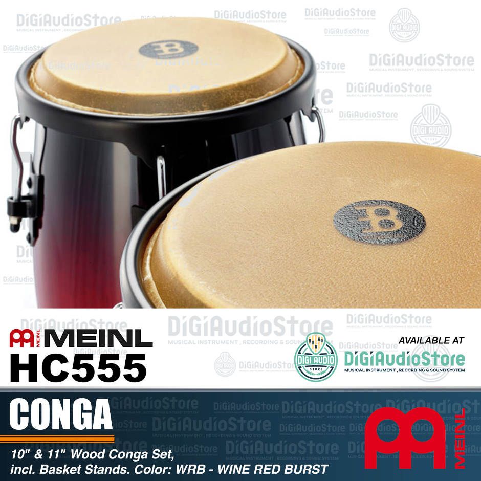 Meinl CONGA HC555 HEADLINER® SERIES CONGA SET - WINE RED BURST