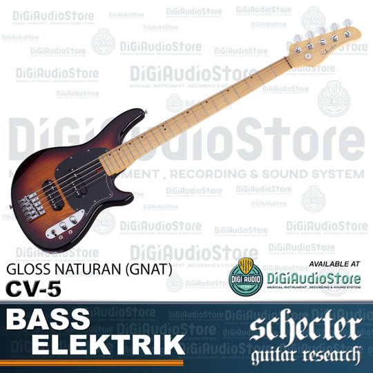 Schecter CV-5 Gitar Bass Elektrik 5 Senar - 3 Tone Sun Burst