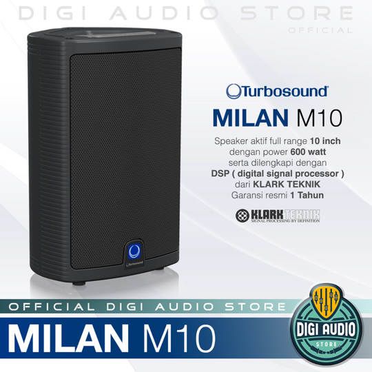 Speaker Aktif Turbosound Milan M10 - 10 inch - 600 Watt