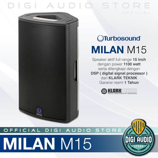 Speaker Aktif Turbosound Milan M15 - 1100 Watt - 15 inch - ( Harga 1 unit Speaker )