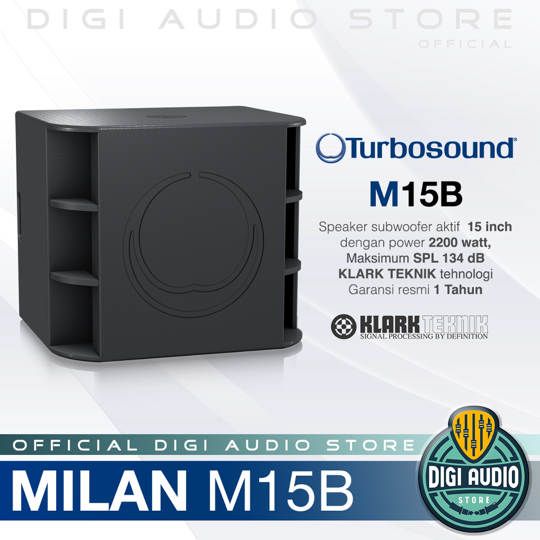 Speaker Subwoofer Aktif Turbosound Milan M15B - 2200 Watt - 15 inch