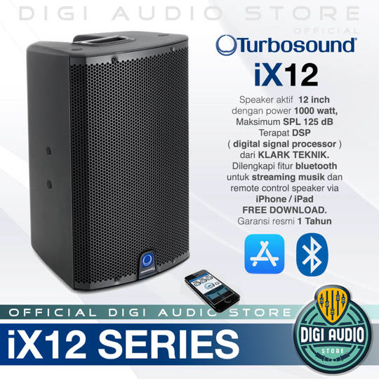Speaker Aktif Turbosound iX12 - 1000 Watt - 12 Inch